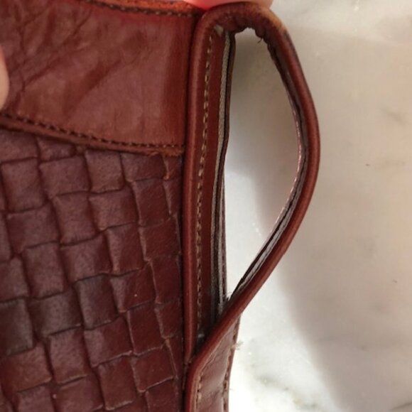 TONY LAMA Basket Weave Upper Leather Brown Pointed Toe Pull On Ladies Bo… - Picture 8 of 17